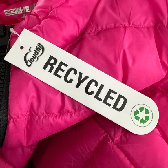 32 Degrees Heat Puffer Jacket Womens 2XL Pink Full Zip Nylon Outdoor NWT CJ-2066 - Picture 8 of 12